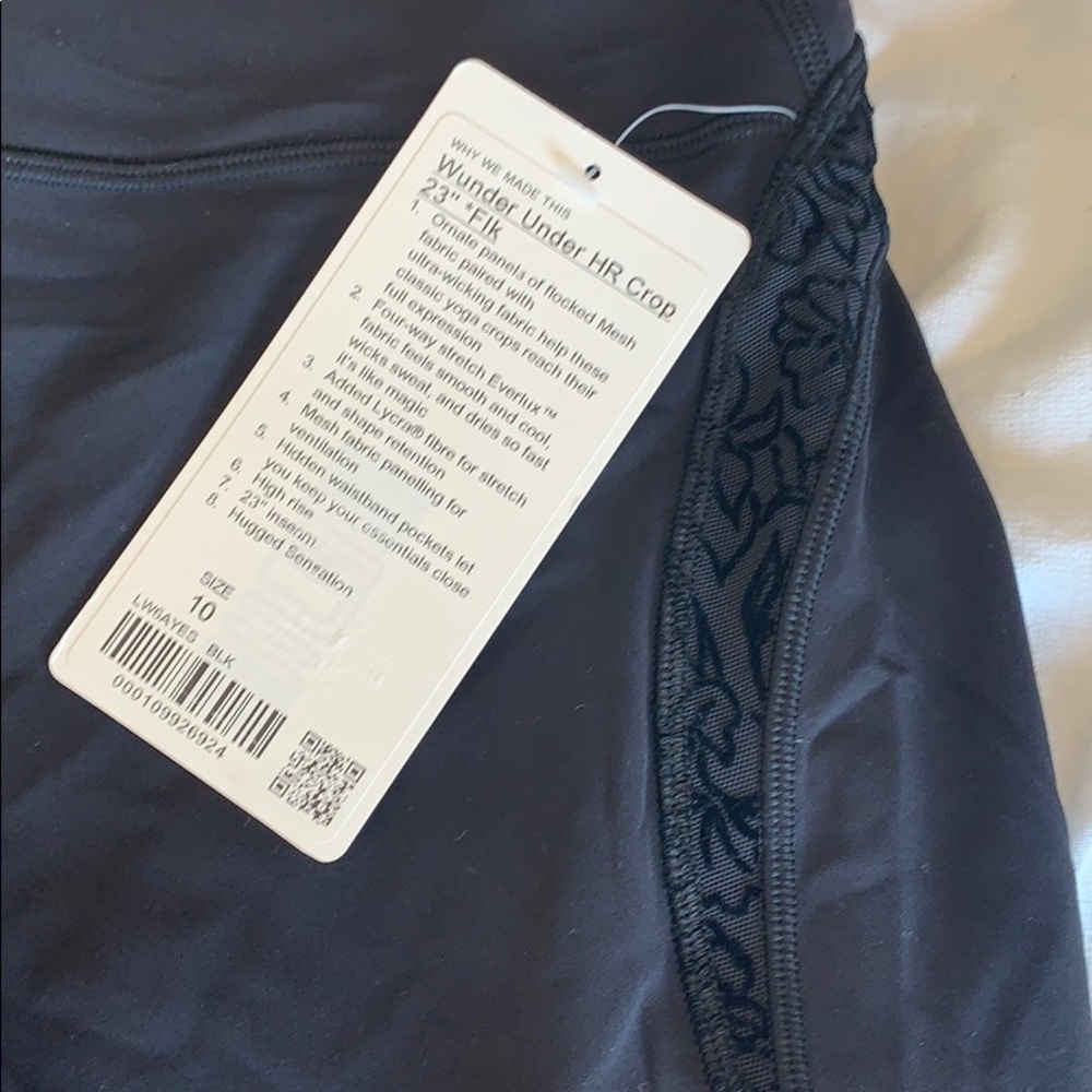 NWT Lululemon Wunder Under HR Crop yoga pants